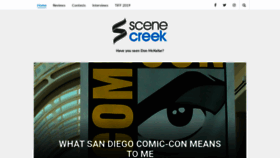 What Scenecreek.com website looked like in 2020 (3 years ago)