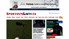 What Sportovnilisty.cz website looked like in 2020 (3 years ago)
