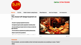 What Sjrgarageequipment.co.uk website looked like in 2020 (3 years ago)