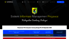 What Simpeg.serdangbedagaikab.go.id website looked like in 2020 (3 years ago)