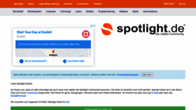 What Spotlight.de website looked like in 2020 (3 years ago)