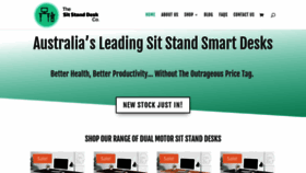What Sitstanddeskco.com.au website looked like in 2020 (3 years ago)