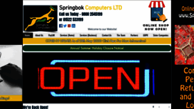 What Springbok-computers.co.uk website looked like in 2020 (3 years ago)