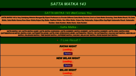 What Sattamatka143.net.in website looked like in 2020 (3 years ago)
