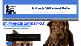 What Stfrancis-care.org website looked like in 2020 (3 years ago)