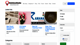 What Solutionsnaaka.com website looked like in 2020 (3 years ago)