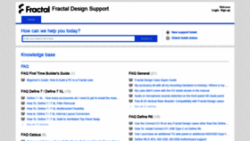What Support.fractal-design.com website looked like in 2020 (3 years ago)