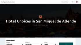 What San-miguel-de-allendehotels.com website looked like in 2020 (3 years ago)