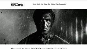 What Sylvesterstallone.com website looked like in 2020 (3 years ago)