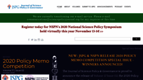 What Sciencepolicyjournal.org website looked like in 2020 (3 years ago)