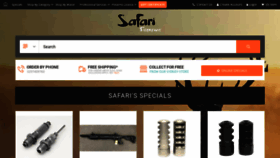 What Safarifirearms.com.au website looked like in 2020 (3 years ago)