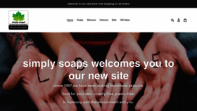 What Simplysoaps.com website looked like in 2020 (3 years ago)