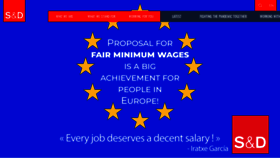 What Socialistsanddemocrats.eu website looked like in 2020 (4 years ago)