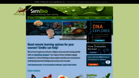 What Simbio.com website looked like in 2020 (3 years ago)