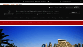 What Sheratongranddoha.com website looked like in 2020 (3 years ago)