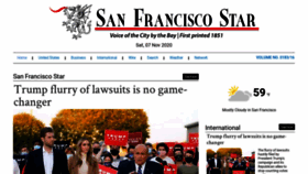 What Sanfranciscostar.com website looked like in 2020 (3 years ago)
