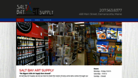 What Saltbayartsupply.net website looked like in 2020 (3 years ago)