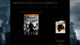 What Skidrowcodexgames.com website looked like in 2020 (3 years ago)