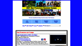 What Sanfranciscosummercamps.com website looked like in 2020 (3 years ago)