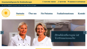 What Strahlentherapie-do.de website looked like in 2020 (5 years ago)
