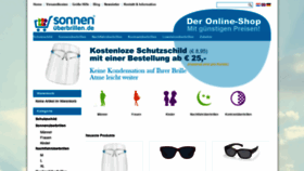 What Sonnenuberbrillen.de website looked like in 2020 (3 years ago)