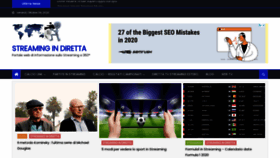 What Streamingindiretta.net website looked like in 2020 (3 years ago)