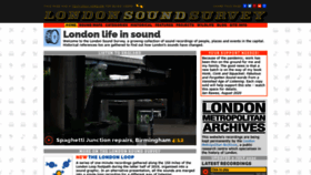 What Soundsurvey.org.uk website looked like in 2020 (3 years ago)