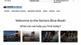 What Seniorsbluebook.com website looked like in 2020 (3 years ago)