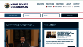 What Senatedems.maine.gov website looked like in 2020 (3 years ago)