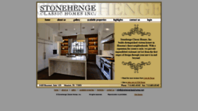 What Stonehengeclassichomes.com website looked like in 2020 (3 years ago)