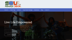 What Soulpoweryoga.com website looked like in 2020 (3 years ago)