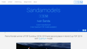 What Sandamodels.com website looked like in 2020 (3 years ago)