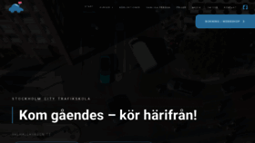 What Stockholmcitytrafikskola.se website looked like in 2020 (3 years ago)