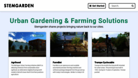 What Stemgarden.co website looked like in 2020 (3 years ago)