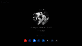 What Shreyaspatil.dev website looked like in 2020 (3 years ago)