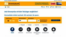 What Stromauskunft.de website looked like in 2020 (3 years ago)