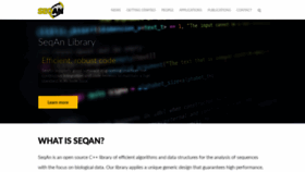 What Seqan.de website looked like in 2020 (3 years ago)