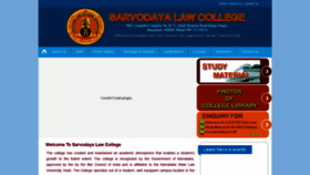 What Sarvodayalaw.co.in website looked like in 2020 (3 years ago)