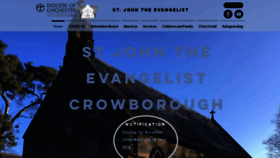 What Stjohnscrowborough.org.uk website looked like in 2020 (3 years ago)