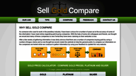 What Sellgoldcompare.info website looked like in 2020 (3 years ago)
