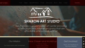 What Sharonartstudio.org website looked like in 2020 (3 years ago)