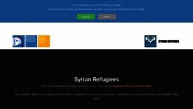 What Syrianrefugees.eu website looked like in 2020 (3 years ago)