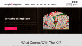 What Scrapbookingstore.com website looked like in 2020 (3 years ago)