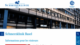 What Schmerzklinik.ch website looked like in 2020 (3 years ago)