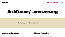What Saik0.com website looked like in 2020 (3 years ago)