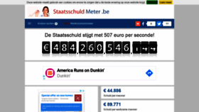 What Staatsschuldmeter.be website looked like in 2020 (3 years ago)