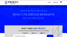 What Serversea.com website looked like in 2020 (3 years ago)