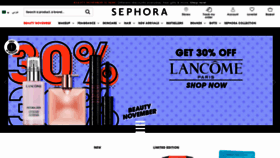 What Sephora.sa website looked like in 2020 (3 years ago)