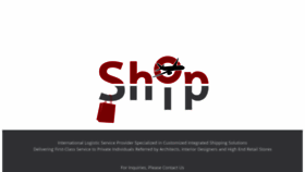 What Shop-ship.com website looked like in 2020 (3 years ago)