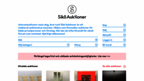 What Sikoauktioner.se website looked like in 2020 (3 years ago)